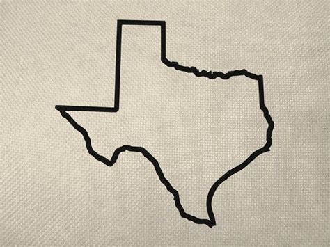 State of Texas Outline Style Silhouette by EverythingGraphic, $0.99 ...