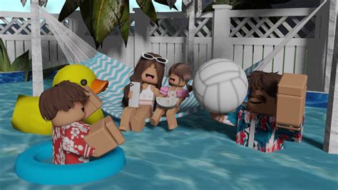 FAMILY SPRING MORNING ROUTINE *FUN..POOL DAY..CHAOS?* voiced bloxburg roleplay -fabianmx - YouTube