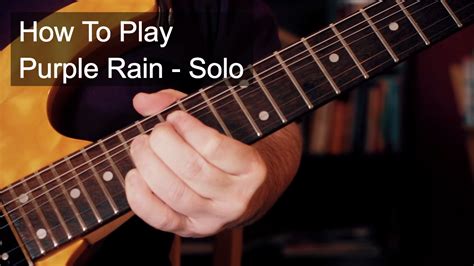 Purple Rain Solo - Prince Guitar Tutorial - YouTube