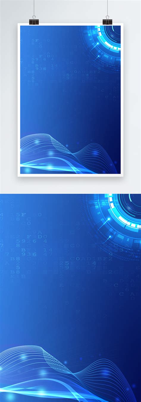 blue tech poster background images hd- PSD poster backgrounds 401534293 ...