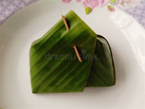 Sticky Rice Wrapped in Banana Leaves is a Dessert Made with Sticky Rice ...