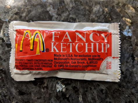 McDonald's ketchup packet circa 1986 | Mcdonald's restaurant, Snack recipes, Favorite recipes