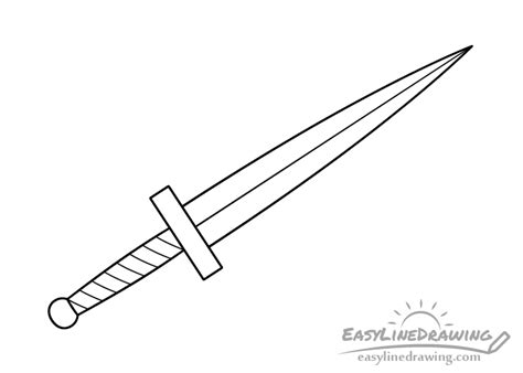 How To Draw A Dagger