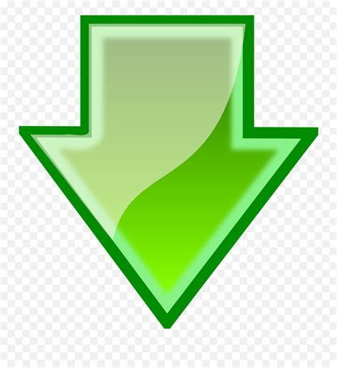 Arrow Green Down Download Sign - Bouncing Arrow Gif Transparent Background Emoji,Left Arrow ...