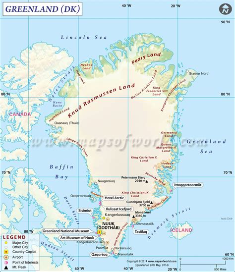 Greenland Map | Map of Greenland | Collection of Greenland Maps ...