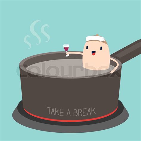 Take a Break cartoon Illustration | Stock vector | Colourbox