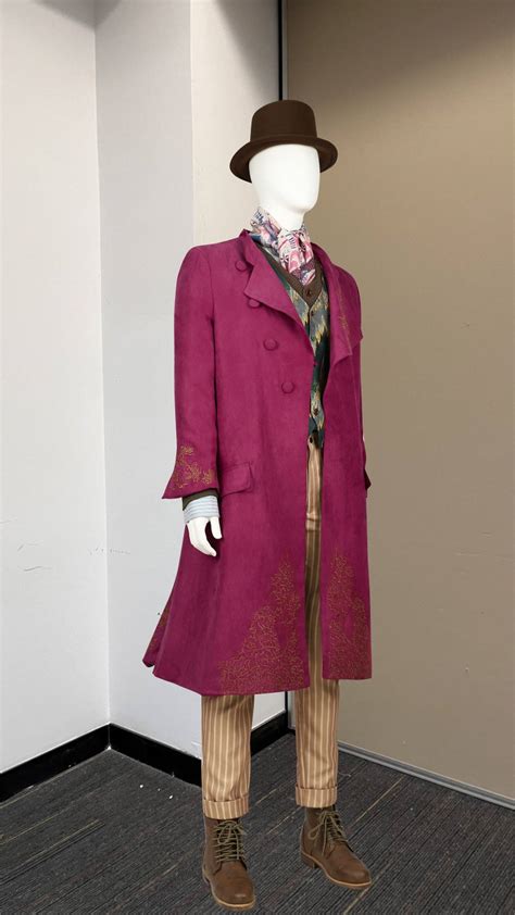 Inspired Film Wonka Cosplay Costume Wonka Outfits Coat Charlie ...