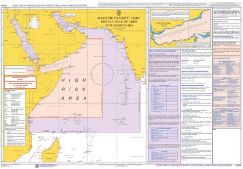 Q6099 Maritime Admiralty Security Chart - Red Sea, Gulf of Aden ...