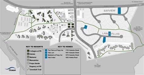 Map Layout Poipu Kai Resort