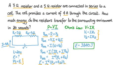 The Power Dissipated By The Resistor / Question Video Finding The Energy Dissipated By An ...