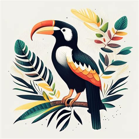 Premium AI Image | a beautiful toucans