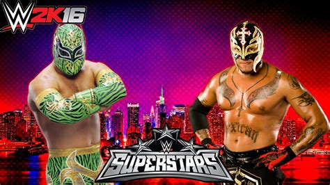 WWE Superstars 2016 - Sin Cara vs Rey Mysterio - Epic Match Highlights! - WWE 2K16 - YouTube