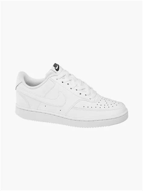 (Nike) Mens Nike Court Vision White Lace-up Trainers in White | DEICHMANN