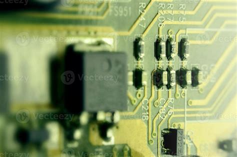 Macro of circuit board 12839479 Stock Photo at Vecteezy