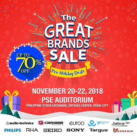 The Great Brands Sale November 2018 | Manila On Sale