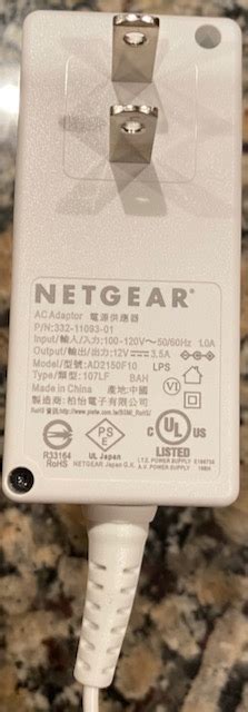 Orbi RBK852 Power Adapter Voltage Label(Free Volta... - NETGEAR Communities