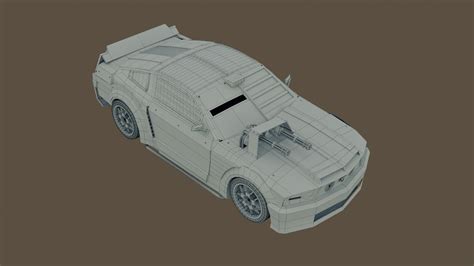 3D Mustang Death Race Car Model - TurboSquid 1486581