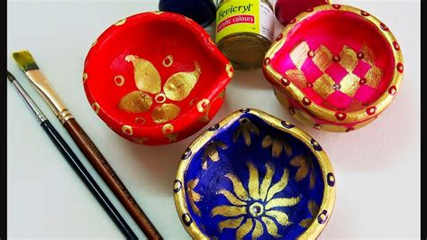 Share more than 140 diya decoration with painting colours - noithatsi.vn