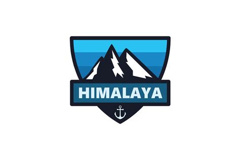 Himalaya Mountain Logo Badge Graphic by baunstudios · Creative Fabrica