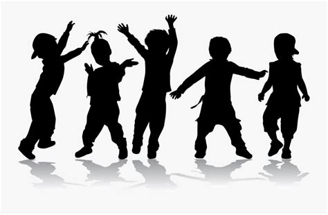 Dance Child Royalty-free Silhouette - Kids Dancing Vector , Free Transparent Clipart - ClipartKey