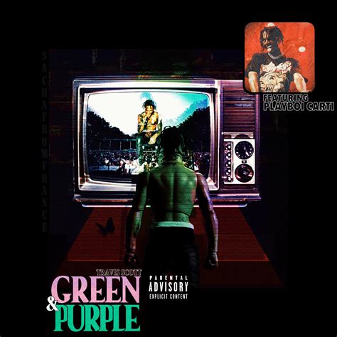 Travis Scott - Green and Purple feat. Playboi Carti : r/freshalbumart