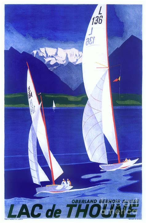 Vintage Sailboats Sporting Poster Painting by Mindy Sommers - Fine Art ...