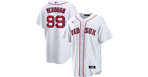 Nike Boston Red Sox Alex Verdugo #99 White Cool Base Jersey for Men | Lyst