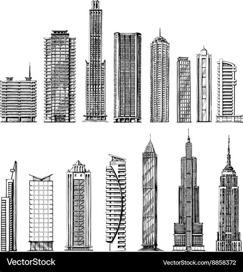 Skyscraper Drawings Pencil