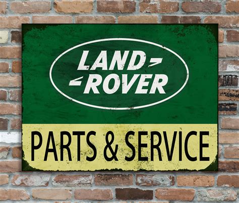 Land Rover Parts & Service Sign 2030cm High Quality Sublimation Retro Looking Sign for Garage ...