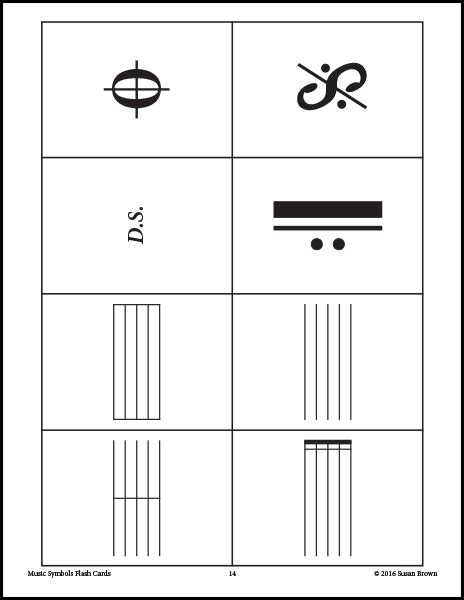 Music Symbols Flash Cards - Warm Hearts Publishing