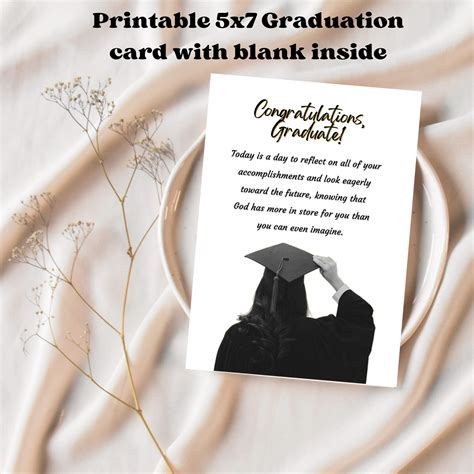 Printable Graduation Card, Religious Graduation Card, Personalized Card ...