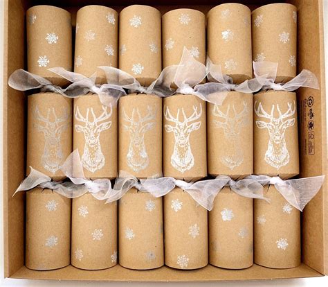 Eco Friendly Luxury Christmas Crackers 6 Eco Crackers - Etsy UK | Christmas entertaining ...