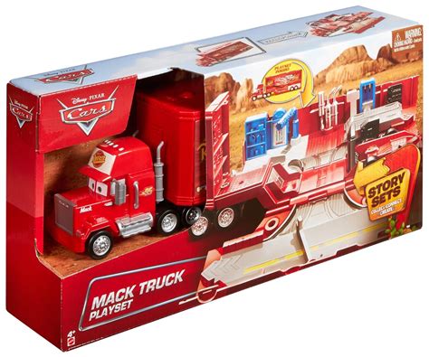 Disney Pixar Cars Toy Mack Truck Playset, Lightning McQueen Story Sets | eBay