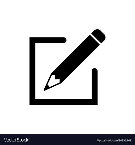 Edit icon in flat style simple pen symbol Vector Image