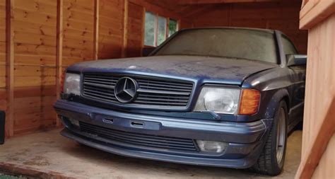 Hammer Time: Rare 1985 Mercedes-Benz 500 SEC AMG Gathering Dust for 17 Years Roars to Life ...