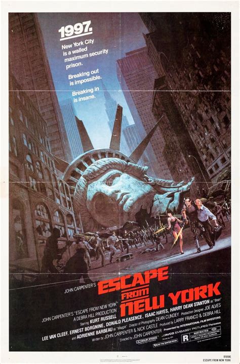 Escape From New York Movie Poster 1981 in 2022 | New york movie, New york poster, John carpenter