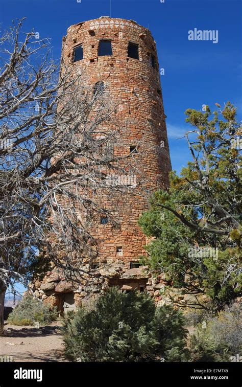 Watchman tower on the rim of the Grand Canyon national park, Arizona ...