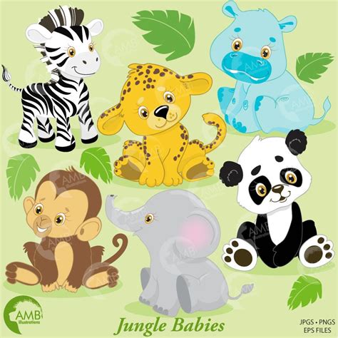 Jungle Animals Clip Art Jungle Animal Clipart Jungle Animal