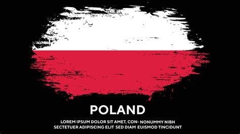 Poland colorful grunge texture flag design vector 11752112 Vector Art at Vecteezy