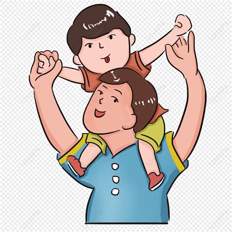 Father And Son, Child Fist, Son, Riding Big Horse PNG Transparent ...