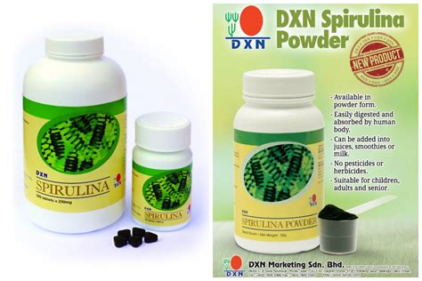 DXN Spirulina and DXN products - The superfood for a healthier life