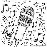 Microphone Coloring Pages  Free & Printable sketch template
