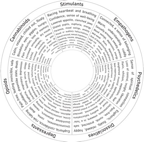 The Effects Wheel: drug effects and risks, allowing for harm reduction... | Download Scientific ...