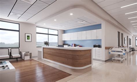 MEDICAL CENTER RENDERING - RECEPTION ROOM - Artistic Visions | Hospital interior design ...