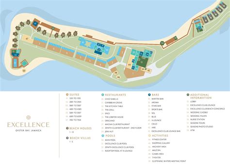 Resort Map | Excellence Oyster Bay | Montego Bay, Jamaica