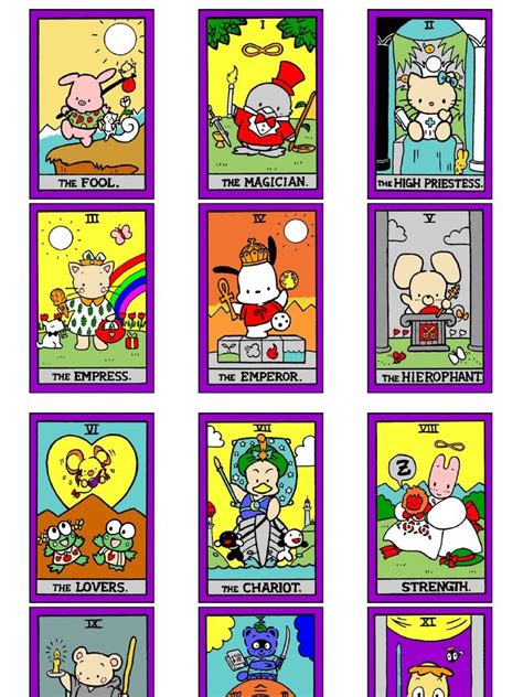 Hello Kitty Tarot 6x13 | The moon tarot card, The moon tarot, Tarot cards art