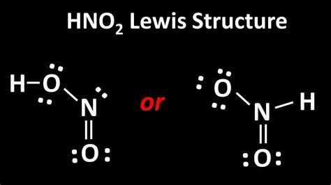 Lewis structure of HNO2 - YouTube