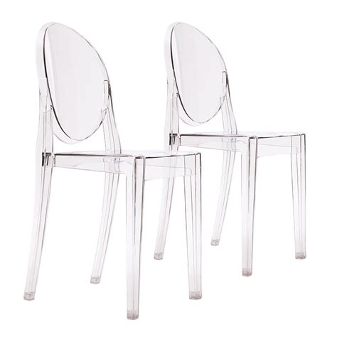 Buy Matt Blatt Set of 2 Philippe Starck Victoria Ghost Chair Replica (Clear) at Mighty Ape NZ