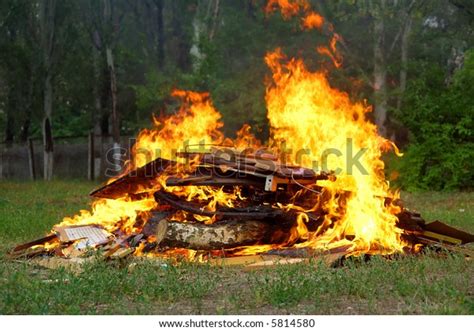 Heap Garbage Fire Shot Ukraine Stock Photo 5814580 | Shutterstock