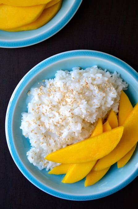 Thai Coconut Sticky Rice with Mango - Just a Taste